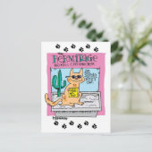 セハブラキティ猫はがき ポストカード (スタンド正面)