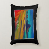 セバカラフルスティアン岬オレゴン海岸アート アクセントクッション (正面(垂直))