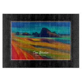 セバカラフルスティアン岬オレゴン海岸アート カッティングボード