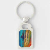 セバカラフルスティアン岬オレゴン海岸アート キーホルダー (正面)