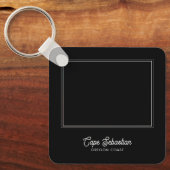 セバカラフルスティアン岬オレゴン海岸アート キーホルダー (正面)