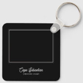 セバカラフルスティアン岬オレゴン海岸アート キーホルダー (裏面)