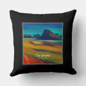 セバカラフルスティアン岬オレゴン海岸アート クッション (裏面)