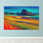 セバカラフルスティアン岬オレゴン海岸 キャンバスプリント (インサイチュ (ウッドフロア))