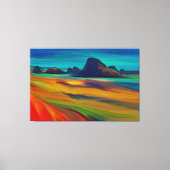 セバカラフルスティアン岬オレゴン海岸 キャンバスプリント (正面)