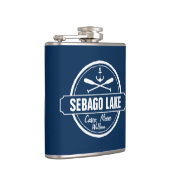 セバゴレイクメイパーソナライズされたンタウンアンドネーム フラスク (右)
