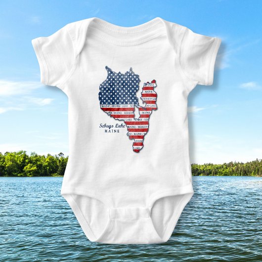 セバゴレイクメインシャツ ベビーボディスーツ