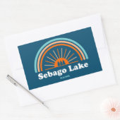 セバゴレイクメインレインボー 長方形シール (封筒)