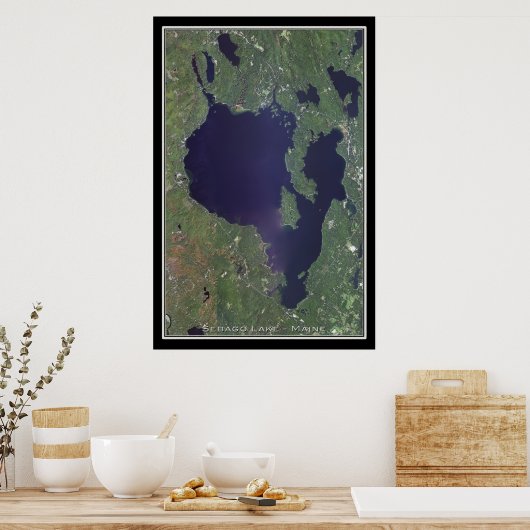 セバゴレイクメイン衛星ポスターマップ ポスター (キッチン)