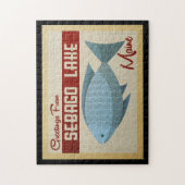 セバゴレイクメーンフィッシュヴィンテージトラベル ジグソーパズル (縦)