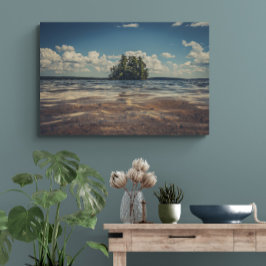 セバゴレイク（島）メタルウォールアート メタルプリント