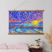 セバスチャンの入り口コットンキャンディースカイ 吊り下げ型タペストリー (寝室)