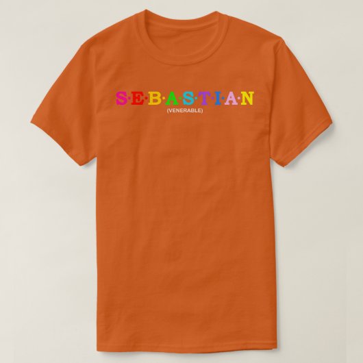 セバスチャンの尊敬1 Tシャツ (デザイン正面)
