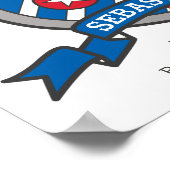 セバスチャンの少年の名前は紋章の盾のポスターを意味する ポスター (角)