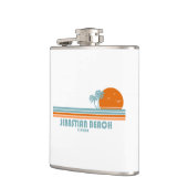 セバスチャンビーチフォートローダーデールサンパームツリーズ フラスク (左)