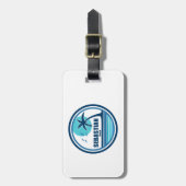 セバスチャンビーチフォートローダーデールパームツリーバード ラゲッジタグ (正面縦)