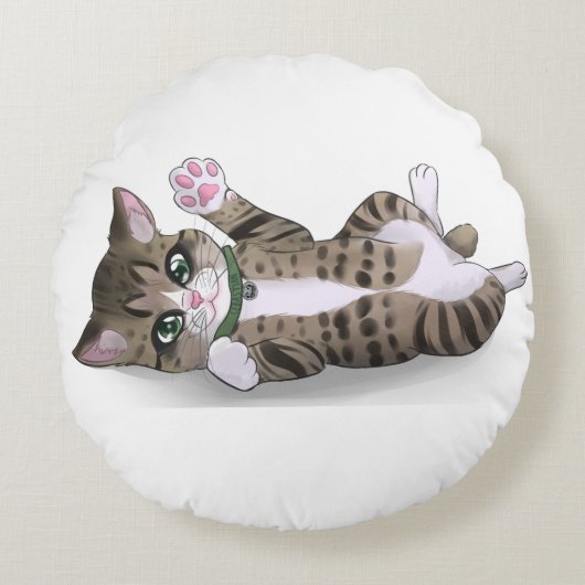 セバスチャン円枕 ラウンドクッション (正面)