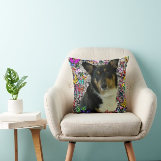 セバスチャン蝶のウェルシュコーギー クッション (椅子)