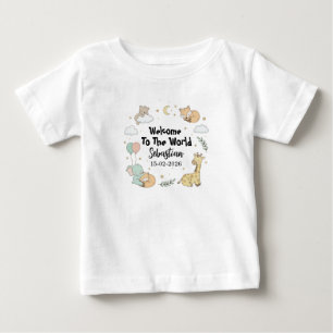 セバスチャン赤ちゃん、ようこそ世界へTシャツ ベビーTシャツ