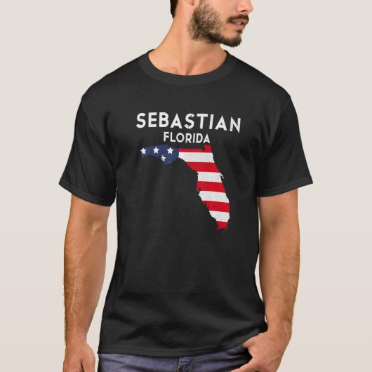 セバスチャン・フロリダUSA州アメリカ旅行フローリディ Tシャツ (正面)