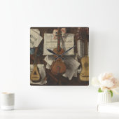 セバスティアノ·ラザリ·トロンペ スクエア壁時計 (ホーム)