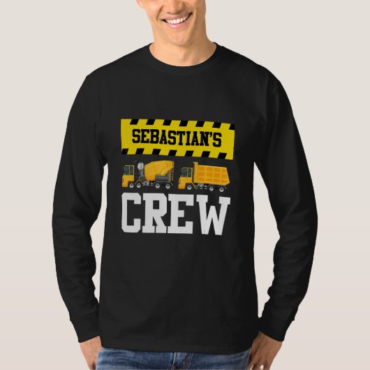 セバスティアン建築クカスタムルーダンプトラック Tシャツ (正面)