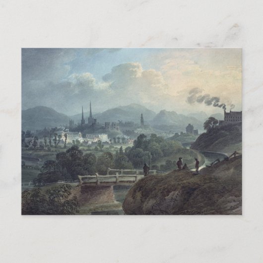 セバーンを横切るシュレウズベリーの見解 ポストカード (正面)