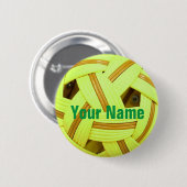 セパックタクロボールイエロースポーツ 缶バッジ (正面&裏面)