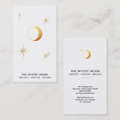 *~*セパレート金ゴールド月星神秘的ムーンルナ 名刺 (正面/裏面)