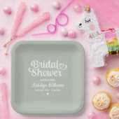 セパーソナライズされたージグリ結婚ーンズブライダルシャワー ペーパープレート (パーティー)