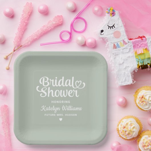 セパーソナライズされたージグリ結婚ーンズブライダルシャワー ペーパープレート (パーティー)