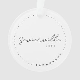 セビエルヴィルテネシーTNトラベル統一された州 オーナメント