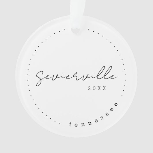 セビエルヴィルテネシーTNトラベル統一された州 オーナメント (正面)