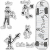 セビズペンシルスケッチ シール (正面)