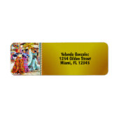 セビチェメキシコフェスティバルダンサー2549住所 ラベル (正面)