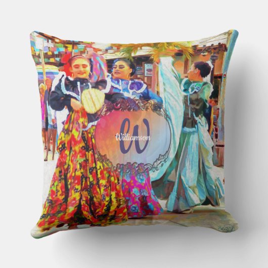 セビチェメキシコフェスティバルダンサー2549 クッション (裏面)