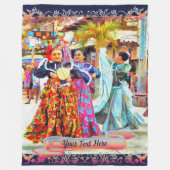 セビチェメキシコフェスティバルダンサー2549 フリースブランケット (正面)