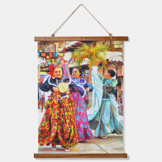 セビチェメキシコフェスティバルダンサー2549 吊り下げ型タペストリー (正面)