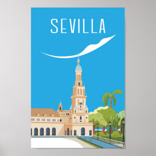 セビラスペイン旅行ポスター ポスター
