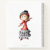 セビラナダンサースケッパーソナライズされたチブック ノートブック (裏面)