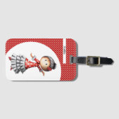 セビラパーソナライズされたナフラメンコダンサースペインの ラゲッジタグ (正面横)