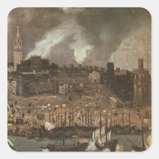 セビリアから出発する探検隊 スクエアシール (正面)