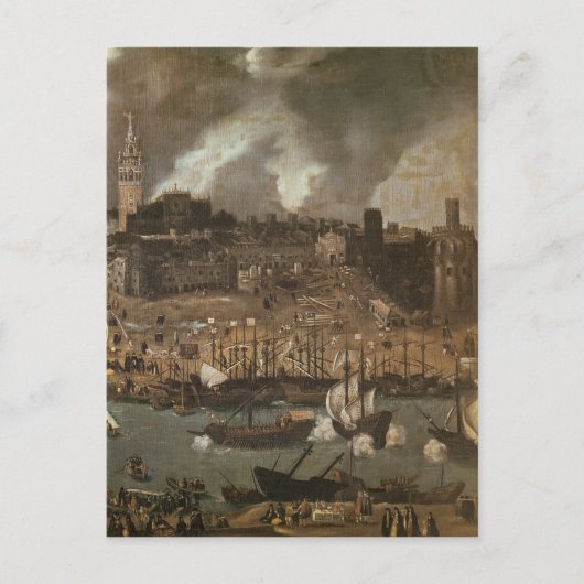 セビリアから出発する探検隊 ポストカード (正面)