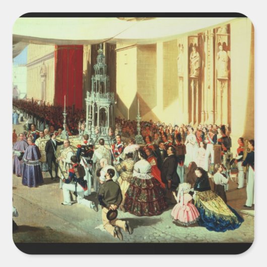 セビリアのコーパスクリスティ行進 スクエアシール (正面)