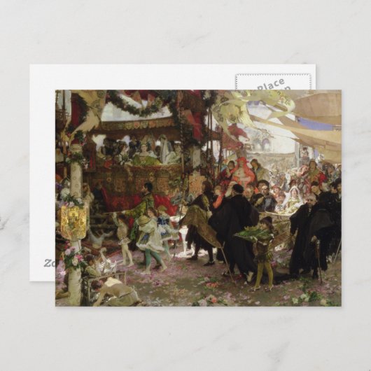 セビリアのホアン王子のバプティスマの行列 ポストカード (正面/裏面)