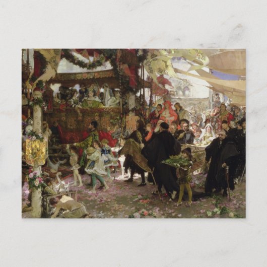 セビリアのホアン王子のバプティスマの行列 ポストカード (正面)