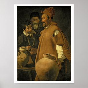 セビリアの水の販売者, c.1620 (キャンバス上の油 ポスター