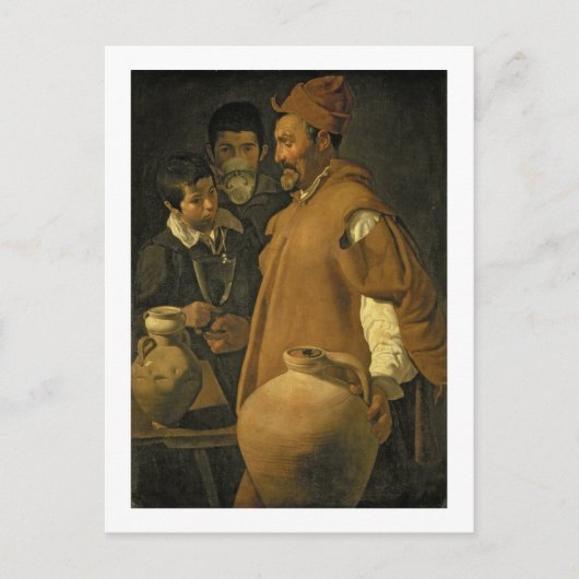 セビリアの水の販売者， c.1620 (キャンバス上の油 ポストカード (正面)