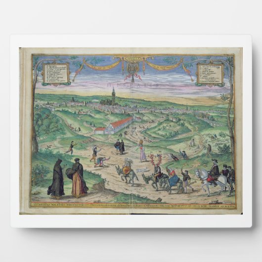 セビリアの町の計画、'シヴィテス・オルビス・テラーから フォトプラーク (正面)