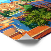 セビリアスペインアートヴィンテージトラベルイラストレーション ポスター (角)